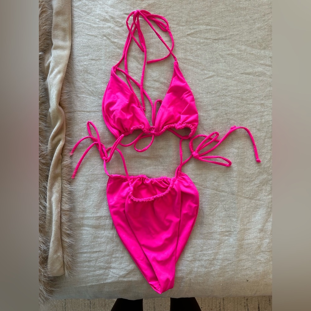 Tiny Ties Bikini Top & Bottom - image 1